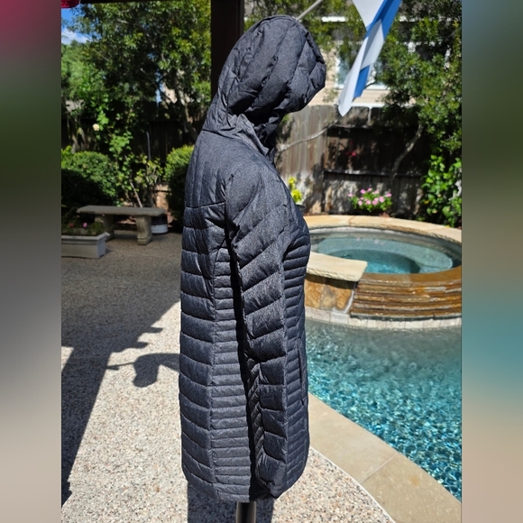 Eddie Bauer Women's Astoria Hooded Down Parka Gray Puffer Coat S - Picture 8 of 14